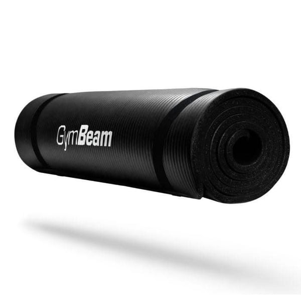 Yogamatta - GYMBEAM - Svart - Halkfri - Tvättbar - 1 cm tjock