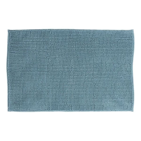 Badrumsmatta "Chenille" 50 x 80 cm Atmosphéra - Blå arktis