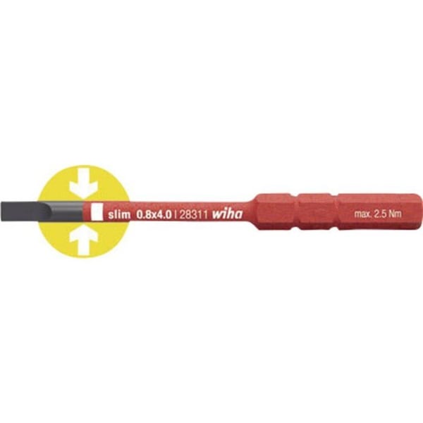 Bytbar VDE-nål 6 mm storlek 2,5 MM Wiha 2831-10