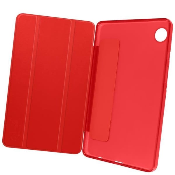 Étui för Samsung Tab A9 - AVIZAR - Röd - Treveckesstöd - Vila - 360° skydd