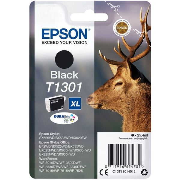 EPSON bläckpatron T1301 Svart - Deer (C13T13014012)