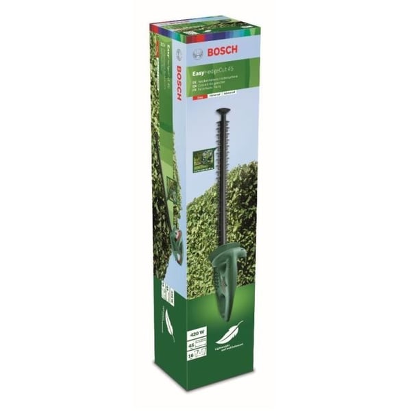 Bosch sähköinen pensasleikkuri - EasyHedgeCut 45 (420 W, 45 cm terät)