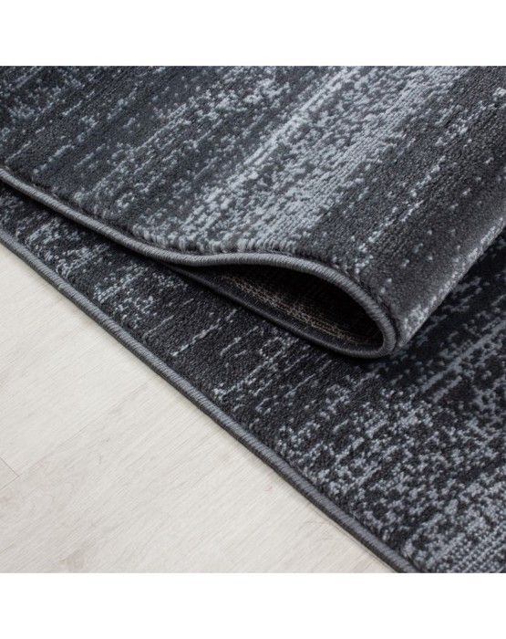 Ayyildiz - Mat för vardagsrum eller modern ungdomsdesign med kort lugg Grå Antracit - (160x230 cm)