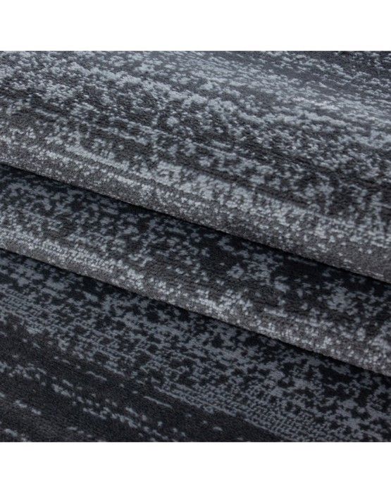 Ayyildiz - Mat för vardagsrum eller modern ungdomsdesign med kort lugg Grå Antracit - (160x230 cm)