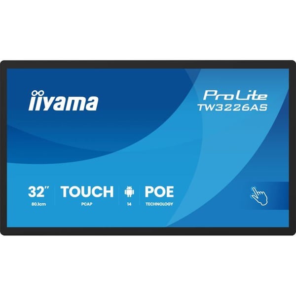 Touchskärm - iiyama - TW3226AS-B3P - LED - Wi-Fi - Full HD - Android 14