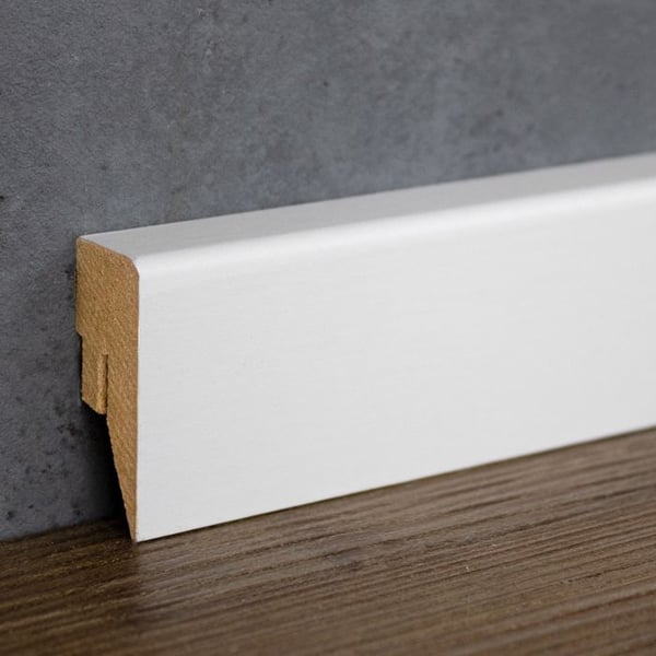 PROVISTON vit plint 16 x 40mm kvadratisk plint MDF