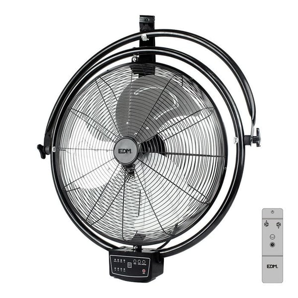 Väggfläkt - EDM - 33520 - Svart - 120 W - 3 hastigheter - 50 cm