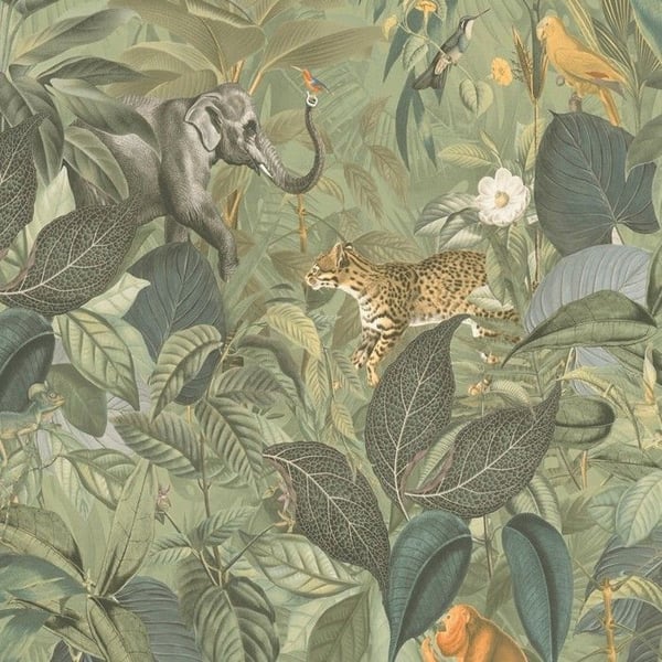 AS Creation PintWalls 387243 Non-woven tapet Jungle 0.53 m x 10.05 m Grön AS Creation PintWalls 387243 Non-woven tapet Jungle 0.53 m x 10.05 m Grön