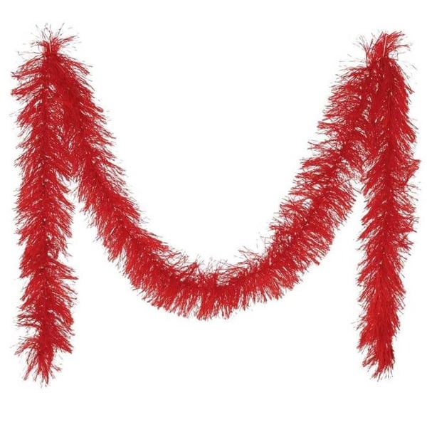 Boa i fjädrar - LITEN CLOWN - LITEN CLOWN - Röd - Polyester - Kostym