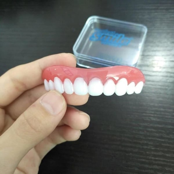 Silicone Placage Hammasproteesipasta Instantti Hampaat Taivuttaa