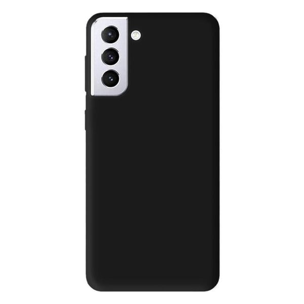 Svart silikonfodral - Kompatibel med Samsung Galaxy S21 Plus