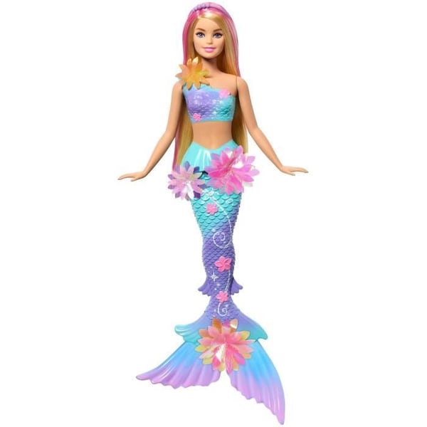 Sjöjungfru Docka - Barbie - Blomster Magi - Blommor Blommar - Lekbar i Vatten - Flerfärgad