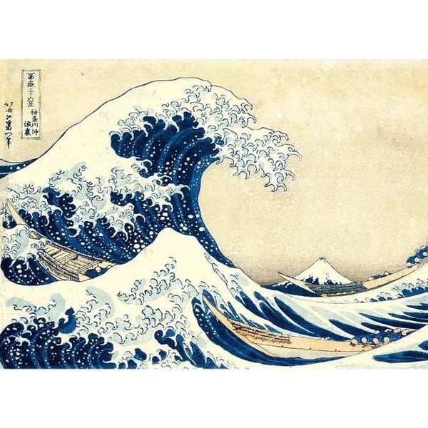 Clementoni - 1000 bitars pussel - Hokusai: The Wave - Museumssamling - Made in Italy