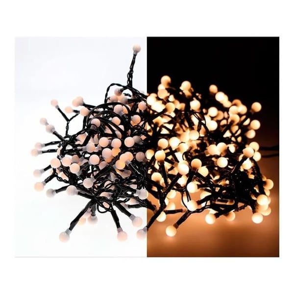 Ljuskrans - LUMINEO - 500 LED - 11 meter - Varm vit - Blinkande