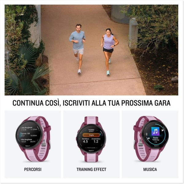 Älykello - GARMIN - Forerunner 165 Music - 30,4mm - 5ATM - Akunkesto 17h