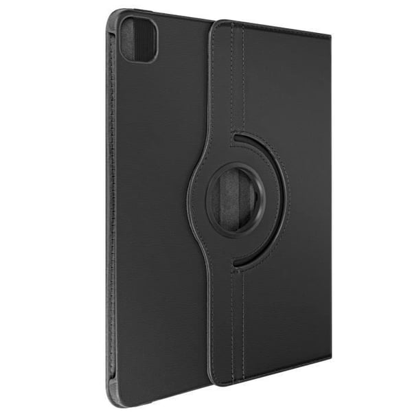 Fodral med lock för iPad Air 13 2024 / 2025 / 2026 - AVIZAR - Rotationsfolio 360 - Svart - Syntetiskt läder - Heltäckande skydd