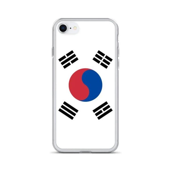Telefonfodral - PIXELFORMA - iPhone 6 - Sydkoreas flagga - Mjuk - Hållbar - Silikon