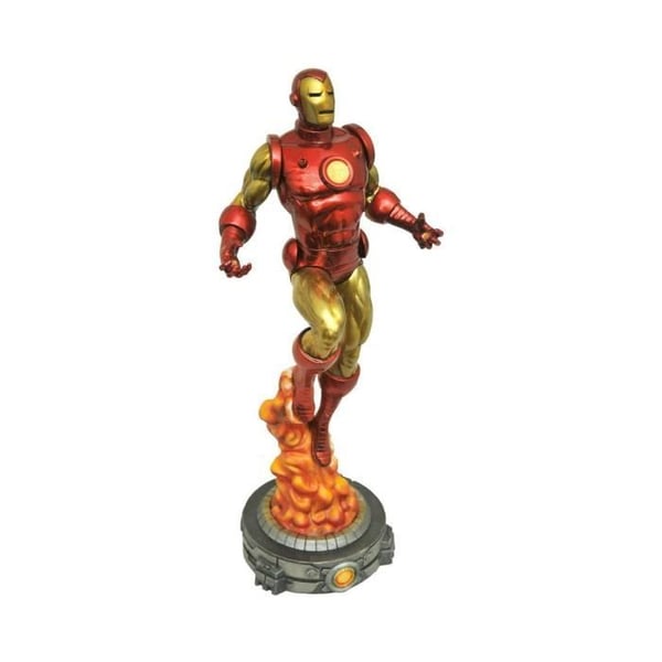 Statuett - Diamond Select - Iron Man - 28 cm - Röd - Inomhus - Klassisk- USED