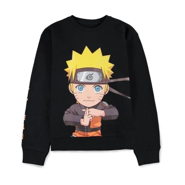Svett - DIFUZED - Naruto Chibi - Barn - Långa ärmar - Svart