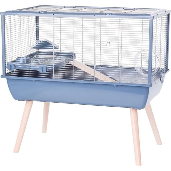 ZOLUX upphöjd gnagarbur Néolife - För hamster - 78 x 48 x 75 cm - Blå