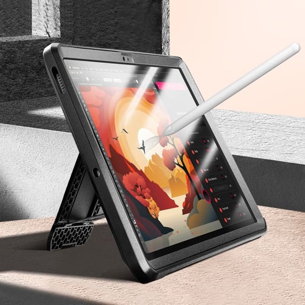 Skyddsfodral - SUPCASE - Galaxy Tab S10 FE+ - Stöttålig - Inbyggt Stöd - Förvaring för S Pen