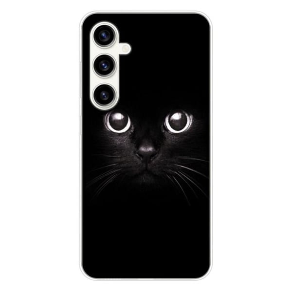 Tryckt silikonfodral som är kompatibelt med Samsung Galaxy S23 FE Cat eyes