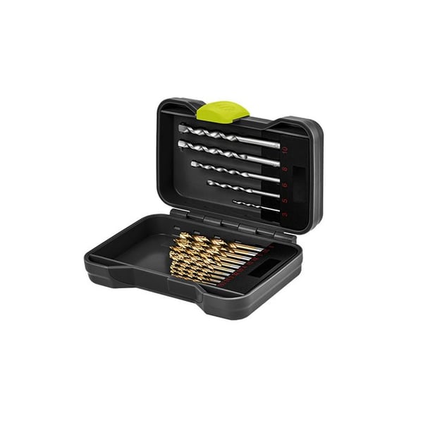 GOOBAY Set med 17 betong- och metallborr med låda - 1,5 till 10mm