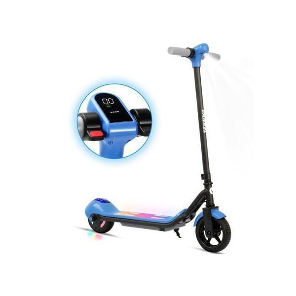 Trottinette - LEAWIN - Rækkevidde 5-8 KM - Max 14KM/H - Bluetooth - Elektronisk bremse - Blå