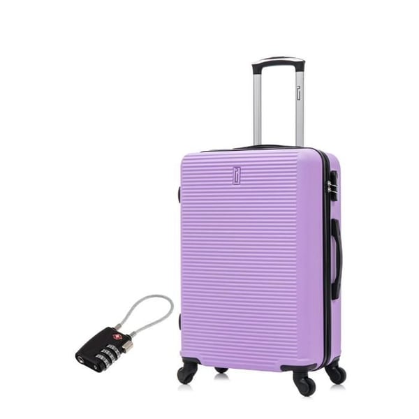 Mellanstor resväska 20kg 65cm | CELIMS Weekend resväska | ABS | Hänglås | Lila