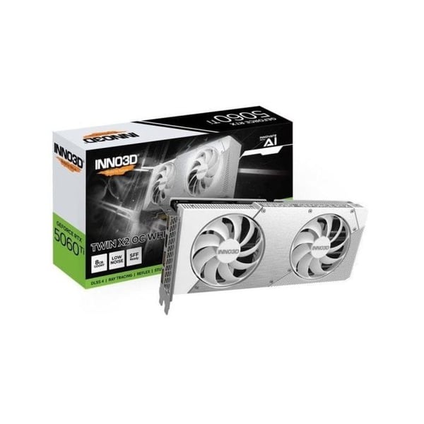 INNO3D GeForce RTX 5060 Ti TWIN X2 OC 8GB GDDR7 Reflex 2 RTX AI DLSS4 Vit