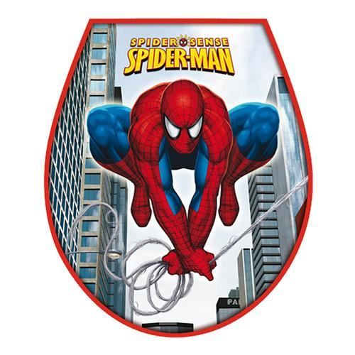 Dekorationsklistermärke - Spiderman - Toalettlock - Vinyl - Röd - Universell