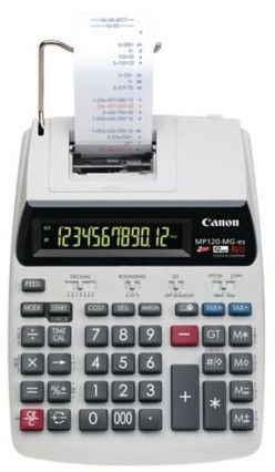 Räknare med skrivare - CANON - MP120-MG - LCD - 12 siffror - Svart