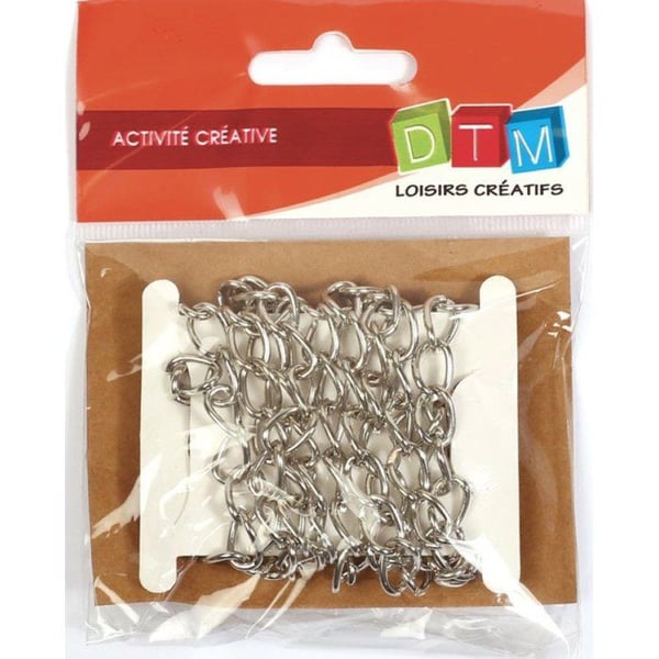 Graine Créative - Kedja jaseron Ø7mm Silver per meter