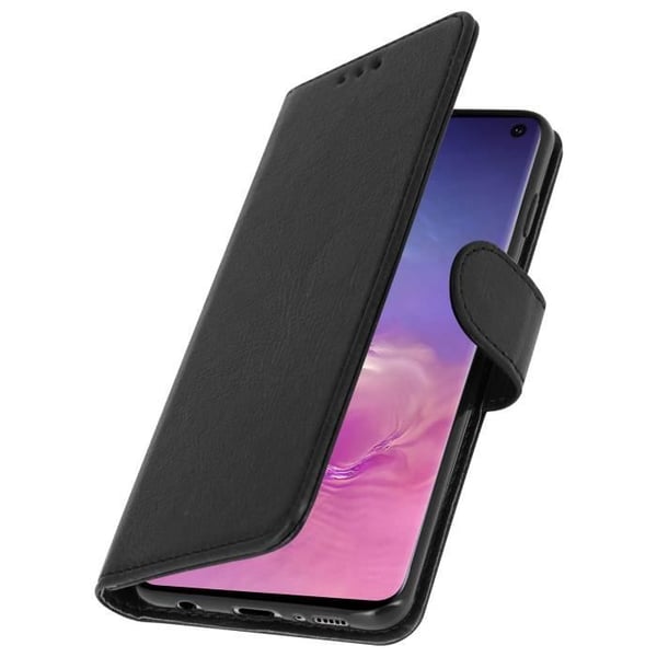 Plånboksfodral - AVIZAR - Samsung Galaxy S10 - Silikon gel - Videostöd - Magnetisk