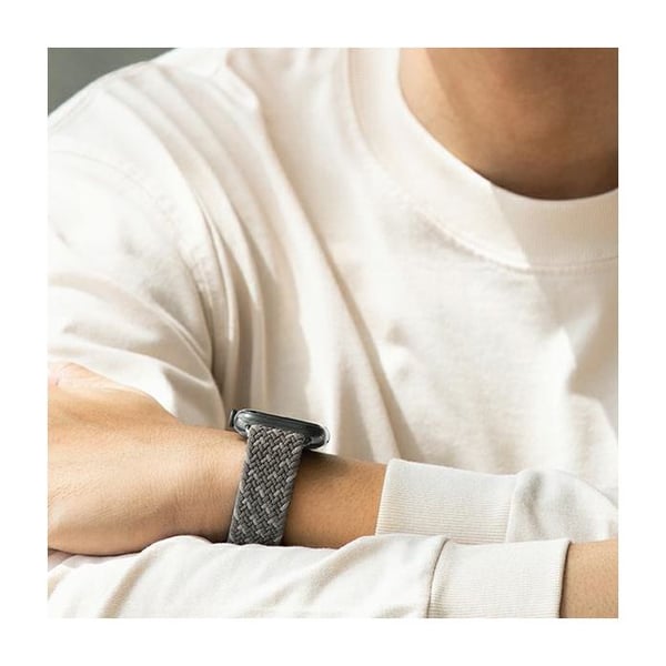 Armband - UNIQ - Aspen - Grå Pebble - Kompatibel med Apple Watch 44/42/45 mm - Bekväm och Elegant
