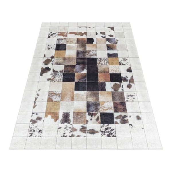 Ayyildiz Antiskidmatta 120 x 170 cm - Beige - Rektangulär - Mjuk kortluggseffekt för komfort