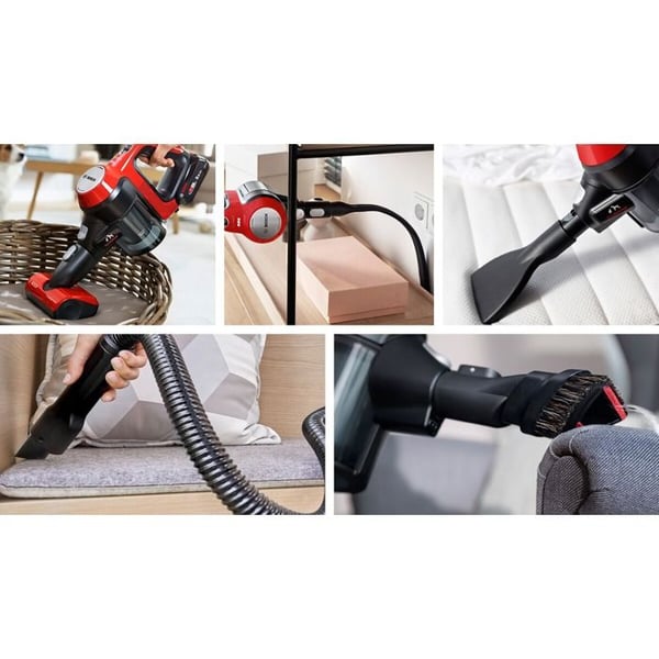 Støvsuger - BOSCH - BCS711PET - Uden pose - 3 Ah - Sort, Rød