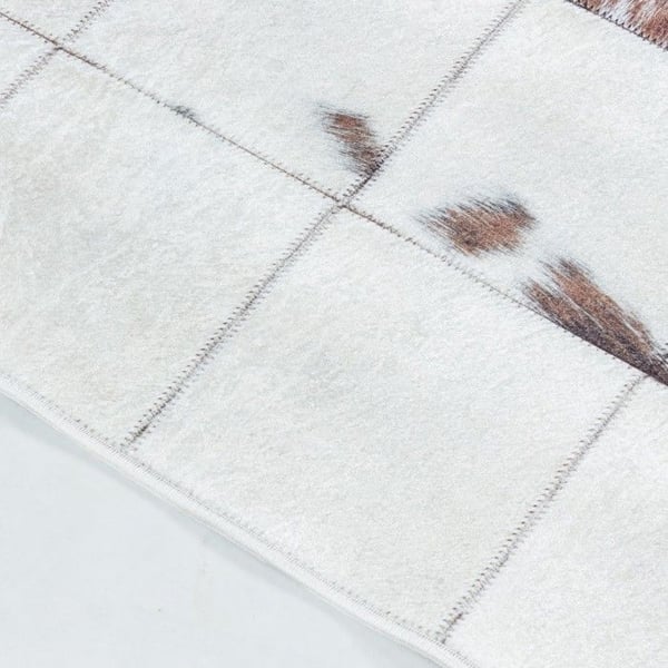 Ayyildiz Antiskidmatta 120 x 170 cm - Beige - Rektangulär - Mjuk kortluggseffekt för komfort