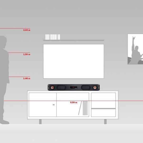 Teufel CINEBAR ULTIMA ljudsbalk 380 watt för TV, musik och spel