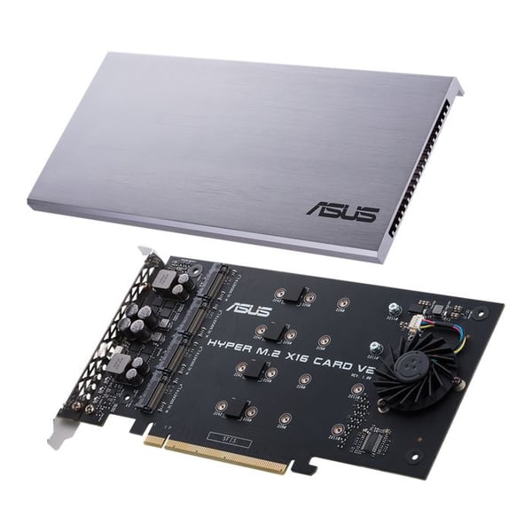 Kontroller - ASUS - HYPER M.2 X16 KORT V2 - PCIe x16 - 128 Gbit/s - 4 M.2-portar