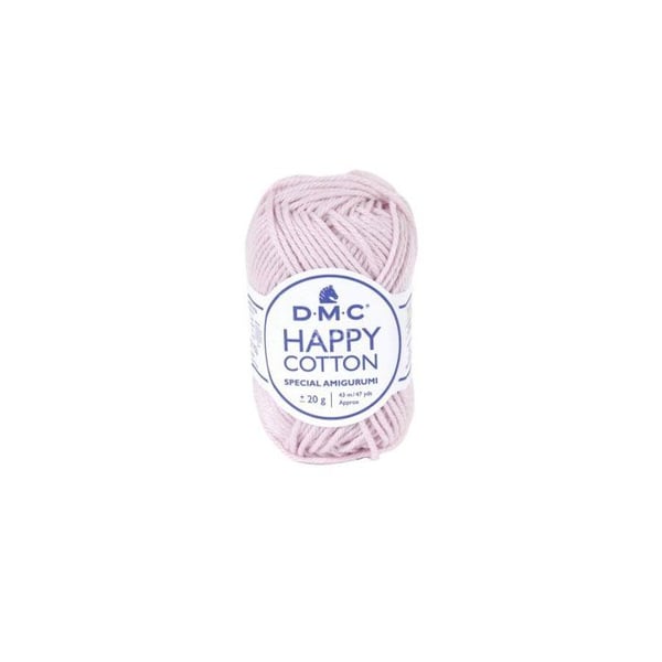 DMC - Natura Happy Cotton 3mm 20g Amigurumi och Virkning Col. 760 rosa