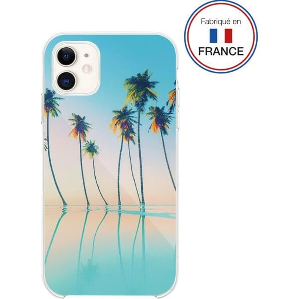 Coque - Bigben - iPhone XR / 11 - Resins - Mjuk - Palmar - Tillverkad i Frankrike