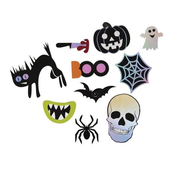 Fotobås Halloween - paket med 10 - LITEN CLOWN - 22961 - Utklädningsaccessoar