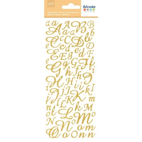GLITTERSTICKER ALFABET - 177 BITAR
