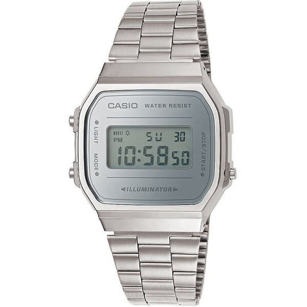Klocka - CASIO - A168WEM-7EF - Silver - Timing - Larm - Vattentålighet