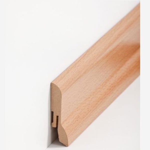 PROVISTON MDF-sockel 20 x 60 x 2500 mm bok att limma, skruva &amp; spik, klämma Belagd MDF kärna 25 meter | 10 stycken