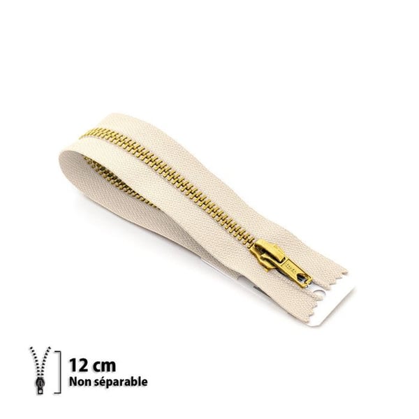 Dragkedja Z14 - mässing icke separerbar 6mm - 12 cm - 7114410012