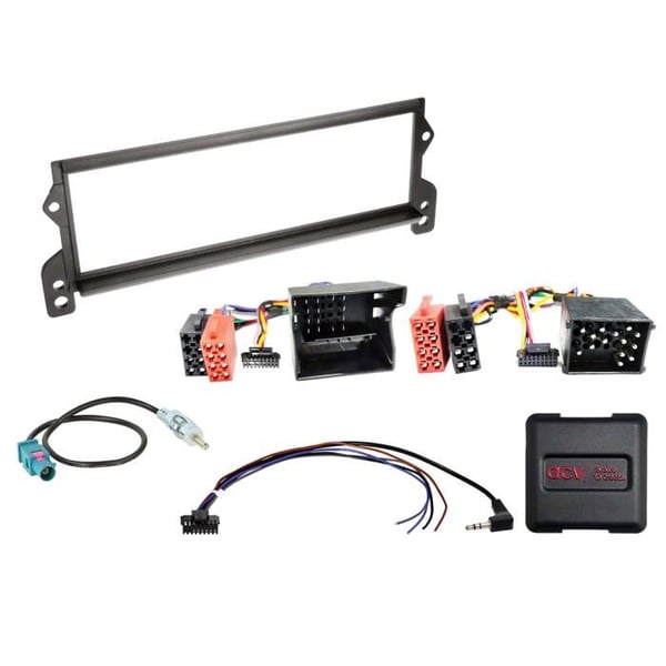 Kit 1-DIN kompatibel med BMW Mini (R50/R52/R53) 2001-2008 SWC/antenn