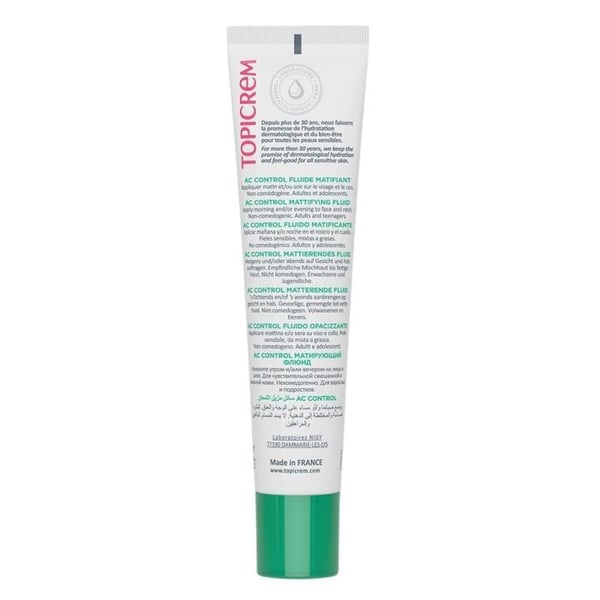 Topicrem AC CONTROL 40 ml FUKTANDE ANSIKTSKRÄM