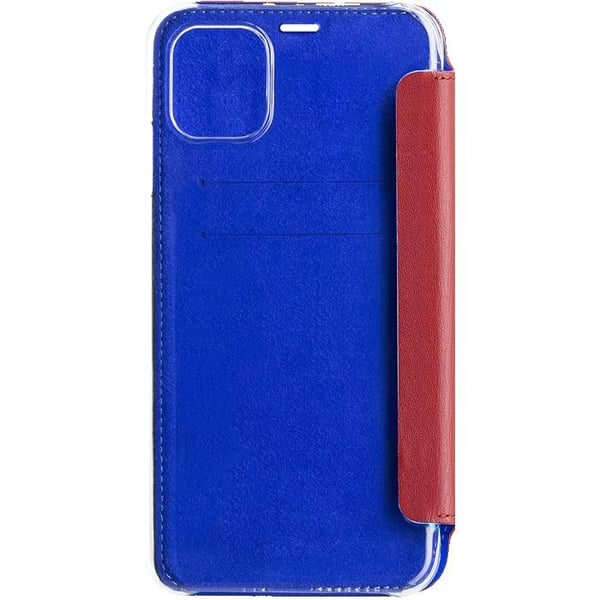 Coque Folio - BeetleCase - iPhone 11 Pro - Röd Läder - Semi-rigid - Lock